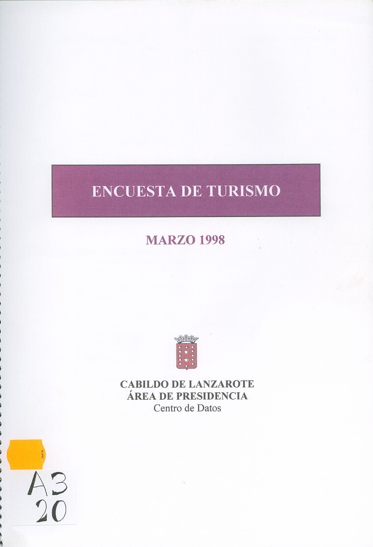 Encuesta de turismo 1998 en TEXTOS 